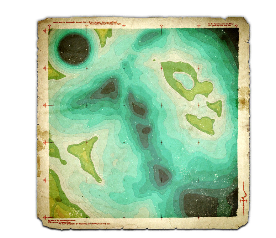灰海の海域図